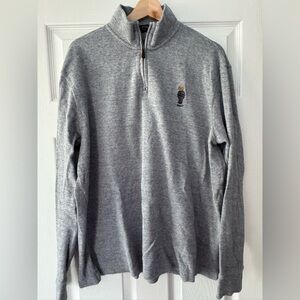 Men’s Polo Gray Half-Zip Sweater size xl